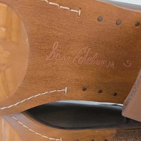 NWOT - Sam Edelman Dark Brown Ankle Booties - Picture 3 of 6